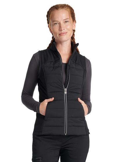 Women's 7-Pocket Khloe Quilted Vest - 500F - Black