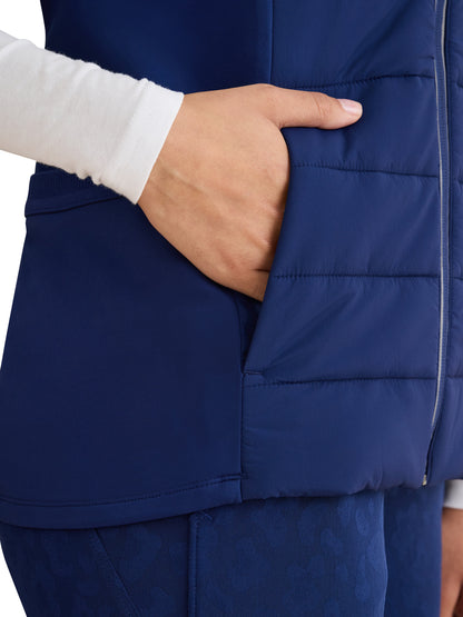 Women's 7-Pocket Khloe Quilted Vest - 500F - Navy