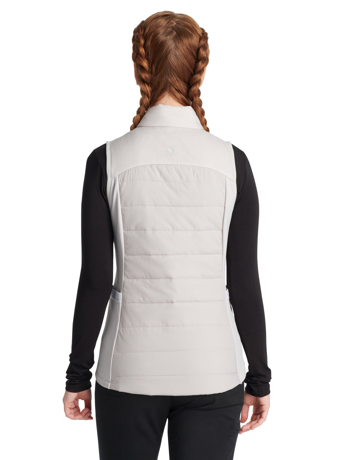 Women's 7-Pocket Quilted Vest - 500F - Silver