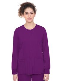 Women's 4-Pocket Megan Snap Front Jacket - 5500 - Eggplant