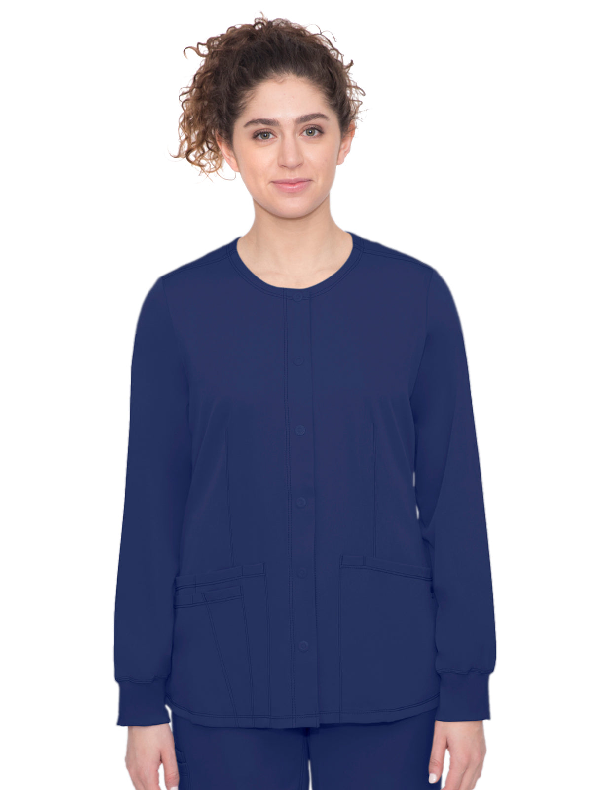 Women's 4-Pocket Megan Snap Front Jacket - 5500 - Navy