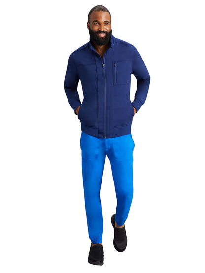 Men's 6-Pocket Jonathan Rib-Knit Jacket - 5530 - Navy