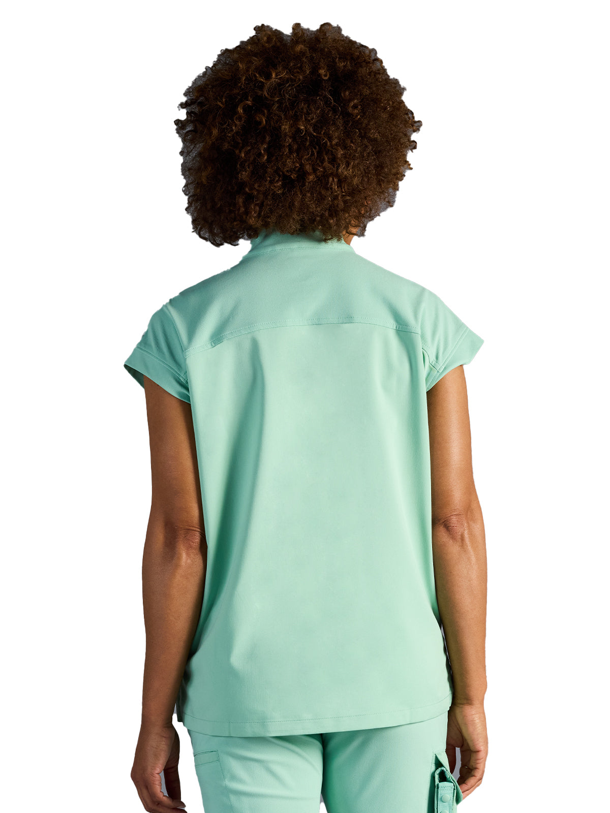 Women's Vienna Quarter-Zip Scrub Top - 603A - Desert Sage