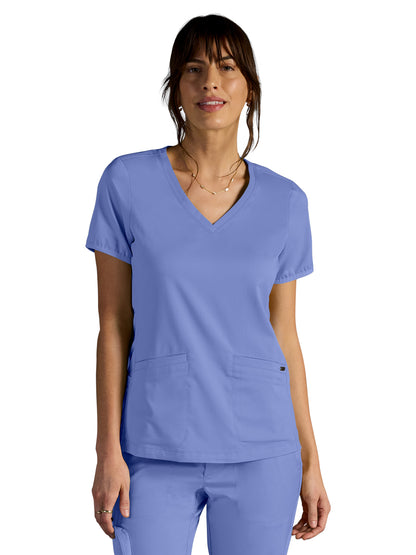 Women's Vivian V-Neck Scrub Top - 604A - Dciel