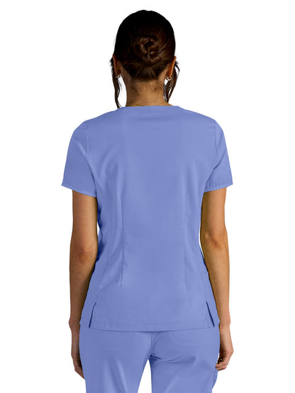 Women's Vivian V-Neck Scrub Top - 604A - Dciel