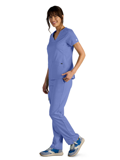 Women's Vivian V-Neck Scrub Top - 604A - Dciel