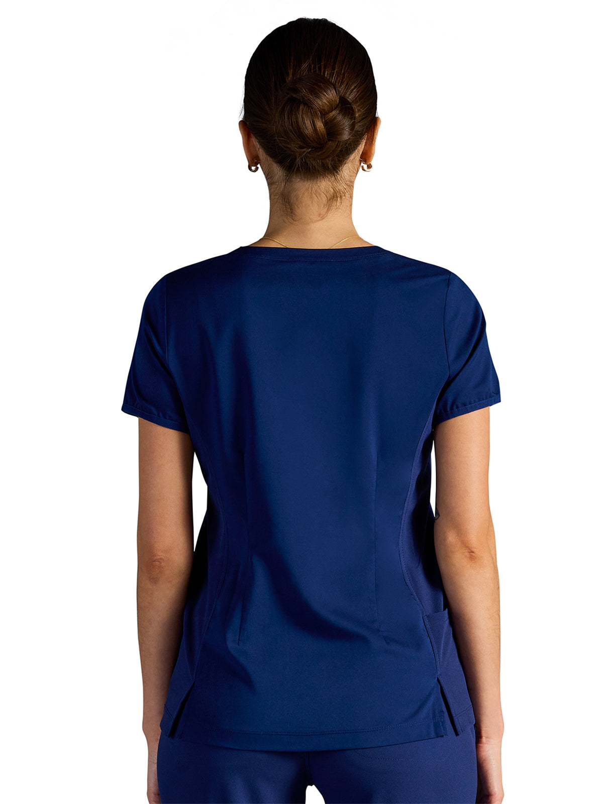 Women's Vivian V-Neck Scrub Top - 604A - DNavy