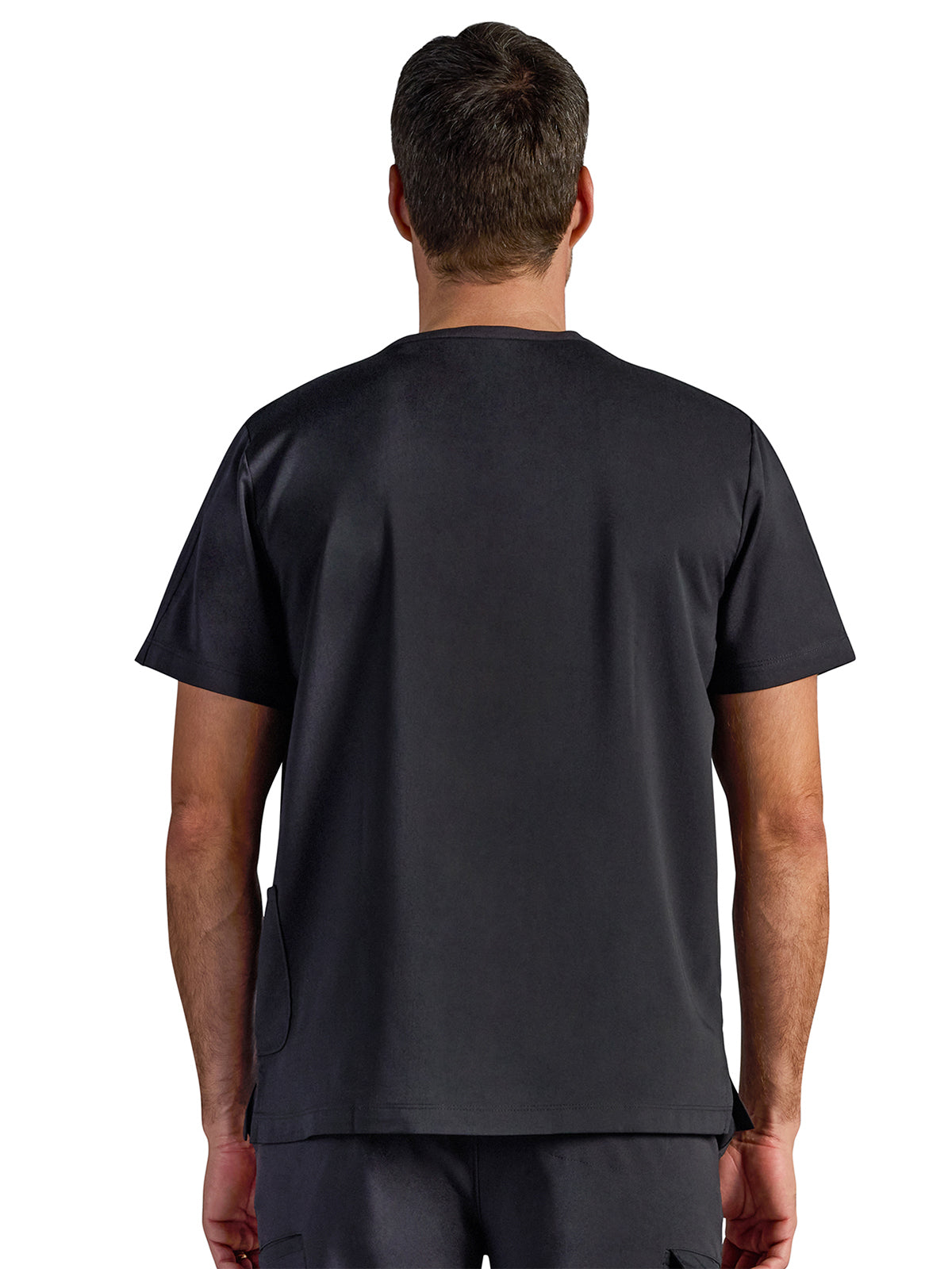 Men's Victor Quarter-Zip Scrub Top - 605A - DBlack