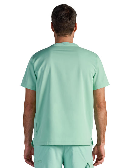 Men's Victor Quarter-Zip Scrub Top - 605A - Desert Sage