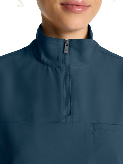 Women's 1-Pocket Partial Zip Top - 752 - Caribbean