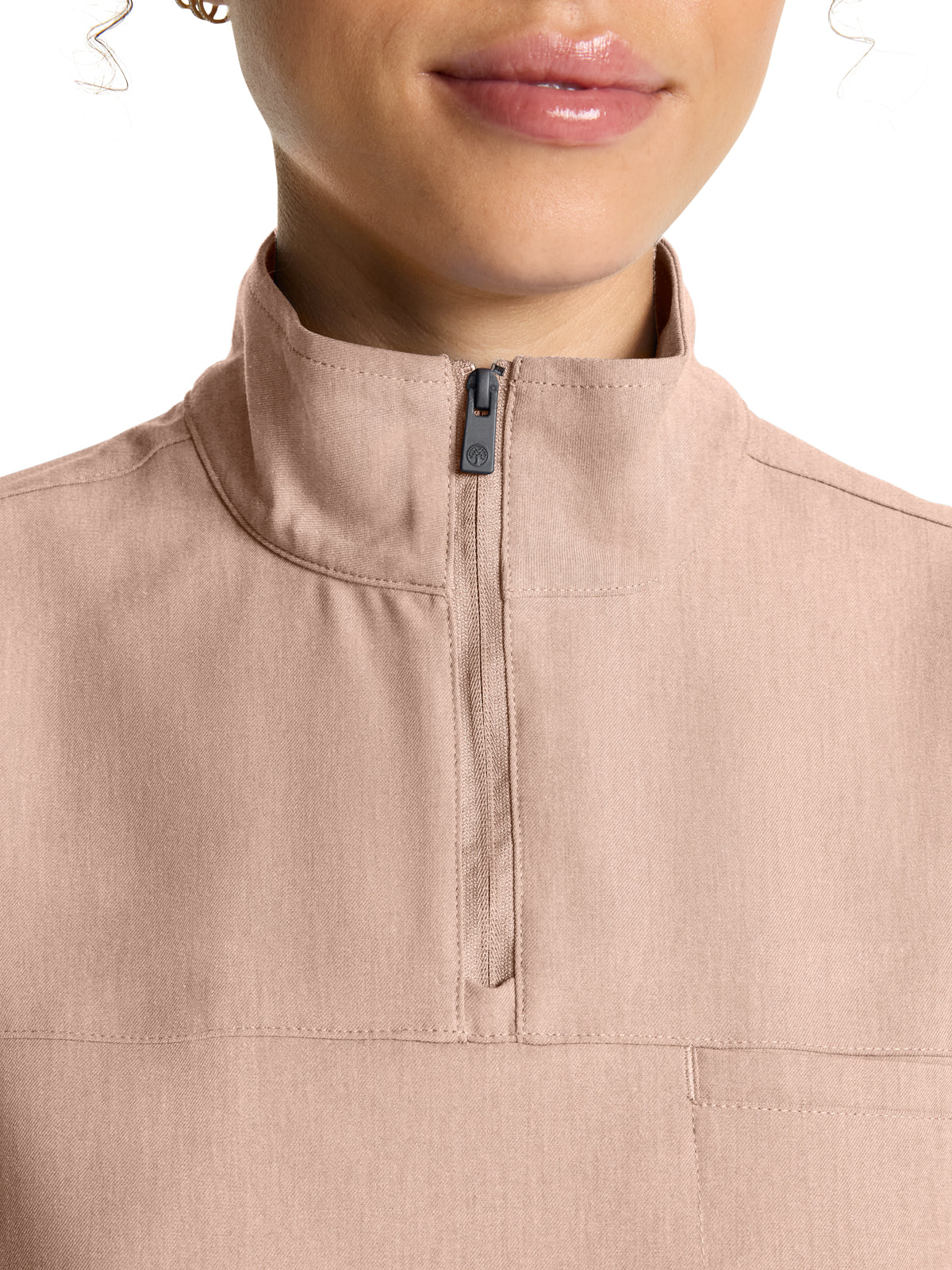 Women's 1-Pocket Partial Zip Top - 752 - Desert Taupe