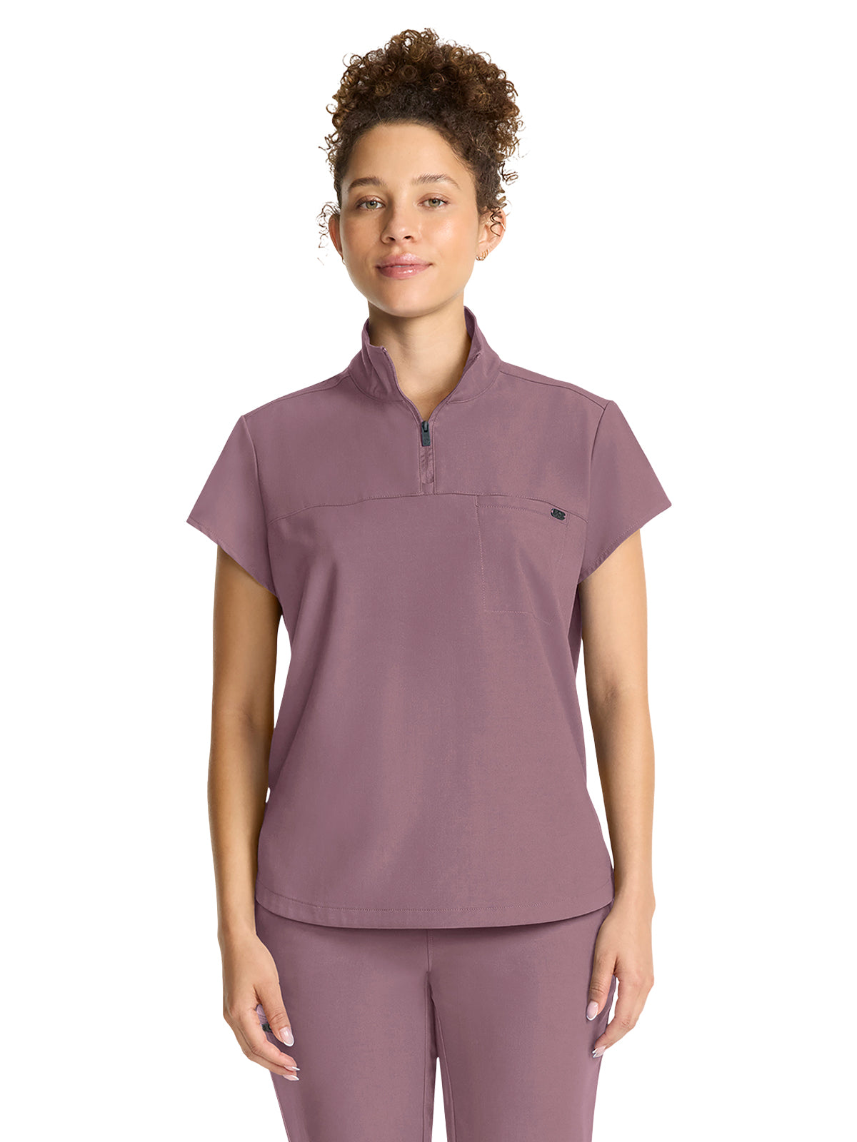 Women's 1-Pocket Partial Zip Top - 752 - Elderberry