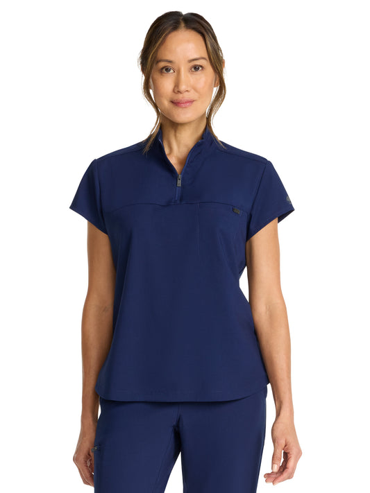 Women's 1-Pocket Partial Zip Top - 752 - Navy