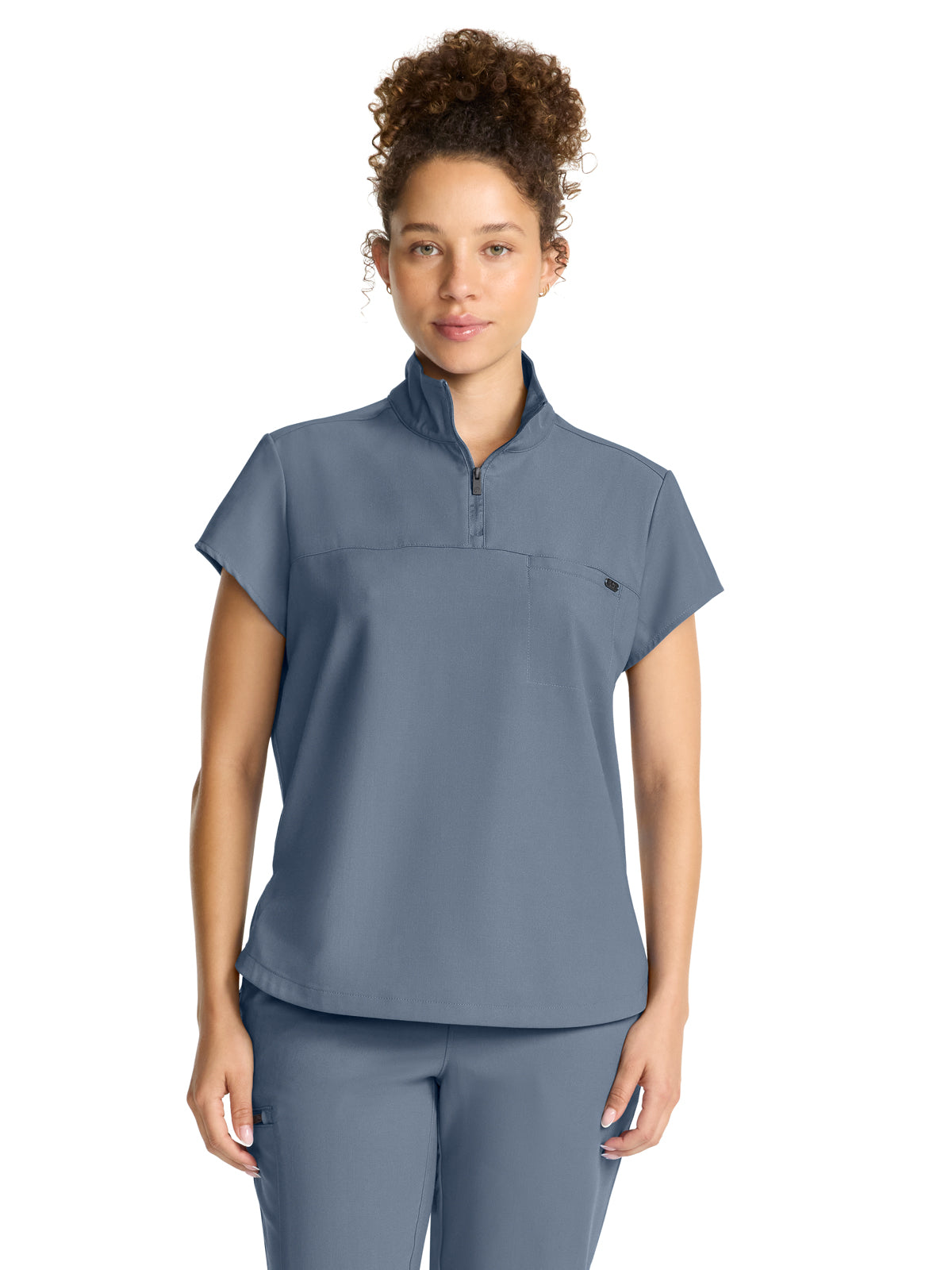 Women's 1-Pocket Partial Zip Top - 752 - Twilight Blue