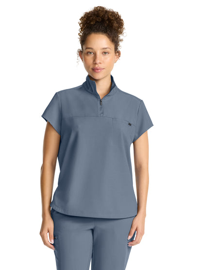 Women's 1-Pocket Partial Zip Top - 752 - Twilight Blue