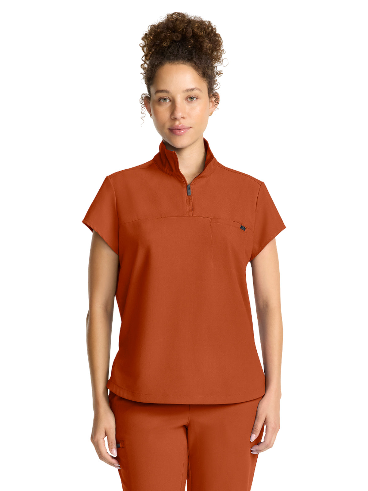 Women's 1-Pocket Partial Zip Top - 752 - Warm Sunrise