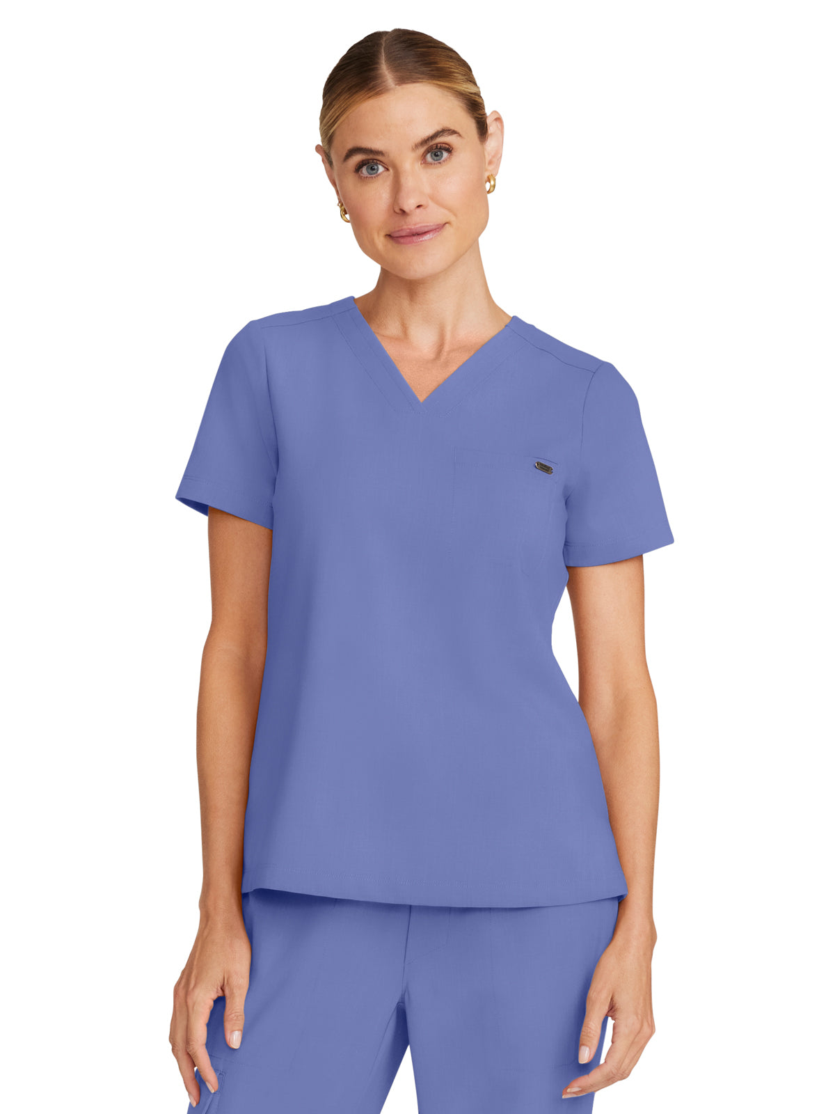 Women's 1-Pocket V-Neck Top - 755 - Ceil