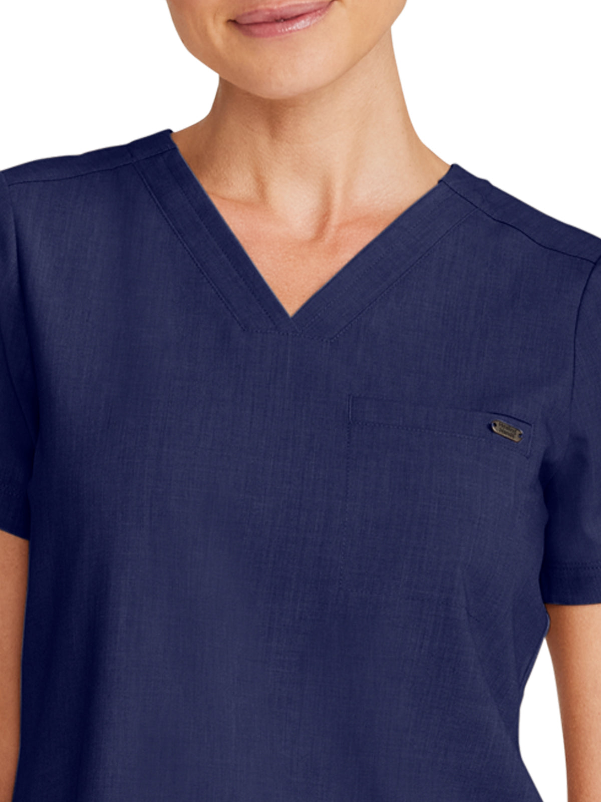 Women's 1-Pocket V-Neck Top - 755 - Navy