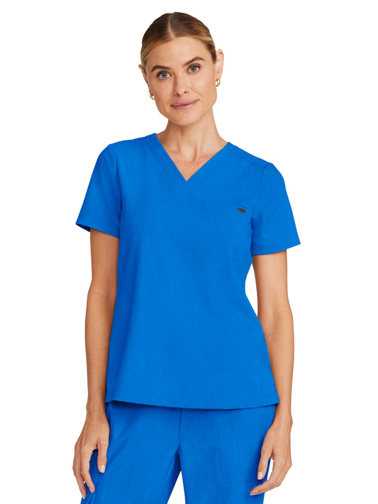 Women's 1-Pocket V-Neck Top - 755 - Royal