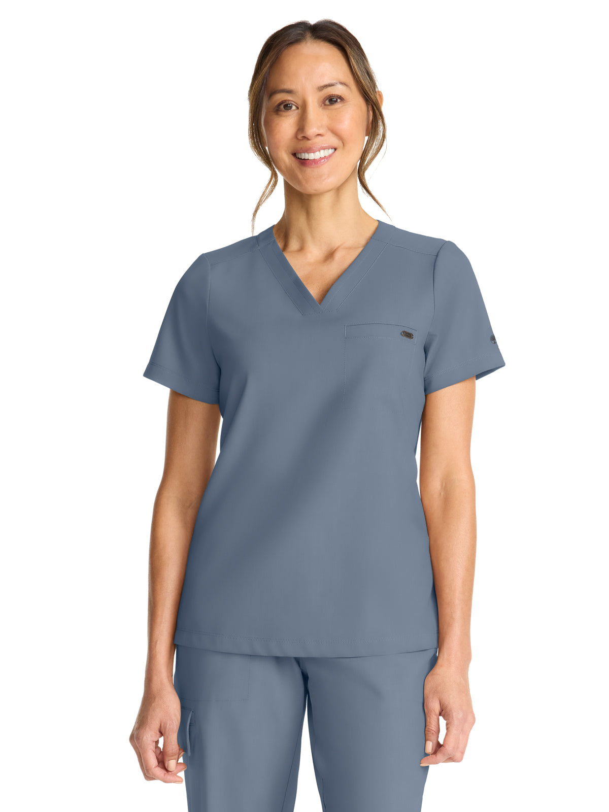 Women's 1-Pocket V-Neck Top - 755 - Twilight Blue