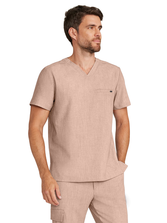 Men's 1-Pocket V-Neck Top - 758 - Desert Taupe