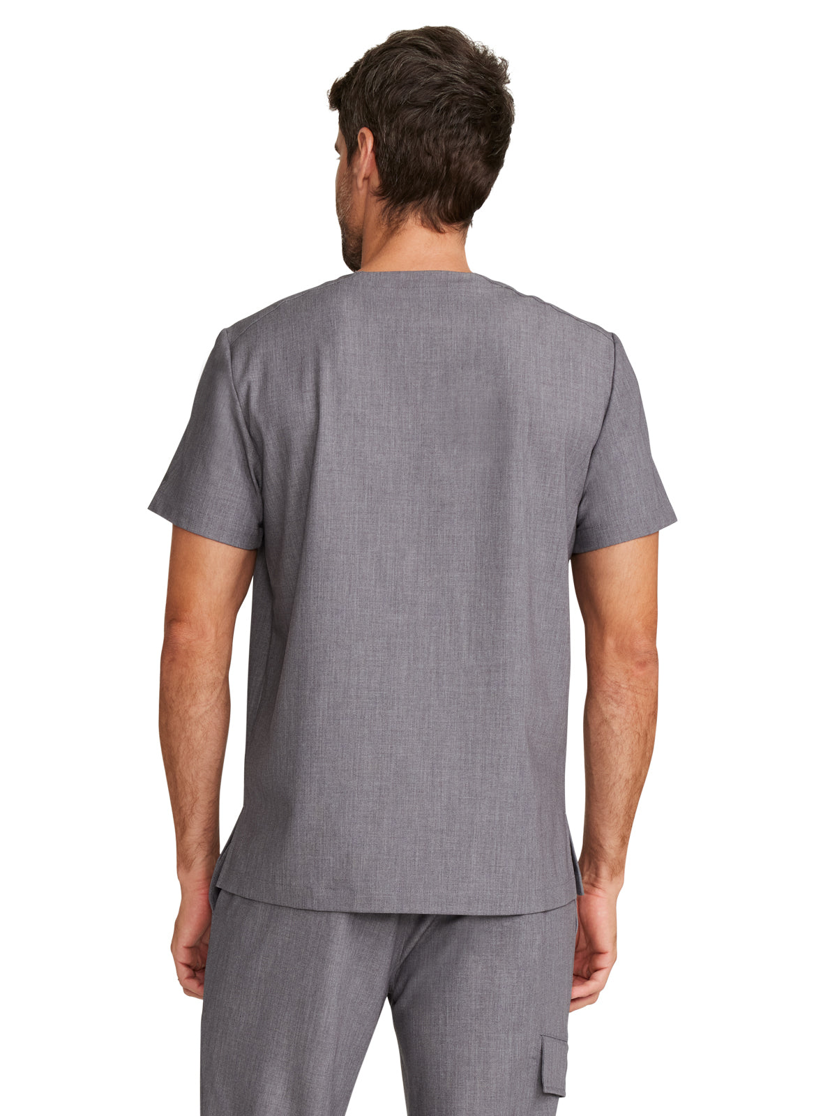 Men's 1-Pocket V-Neck Top - 758 - Heather Ash