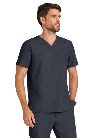 Men's 1-Pocket V-Neck Top - 758 - Pewter