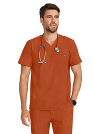 Men's 1-Pocket V-Neck Top - 758 - Warm Sunrise