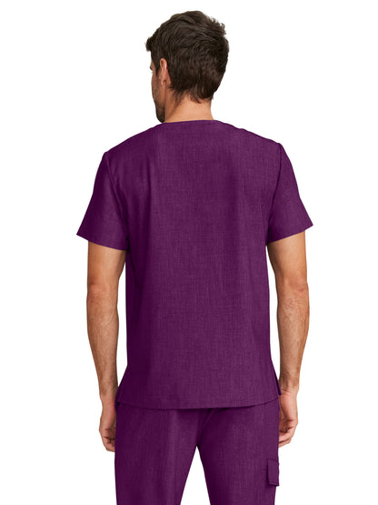 Men's 1-Pocket V-Neck Top - 758 - Wine