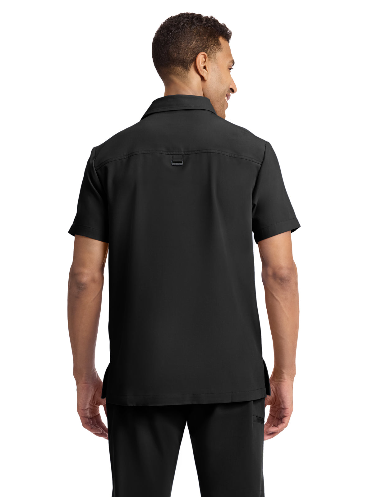 Men's 3-Pocket Polo Collar Top - 759 - Black