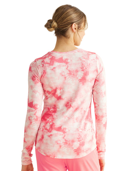 Women's Pocketless Printed Performance Tee - 805 - Tide Dye French Pink