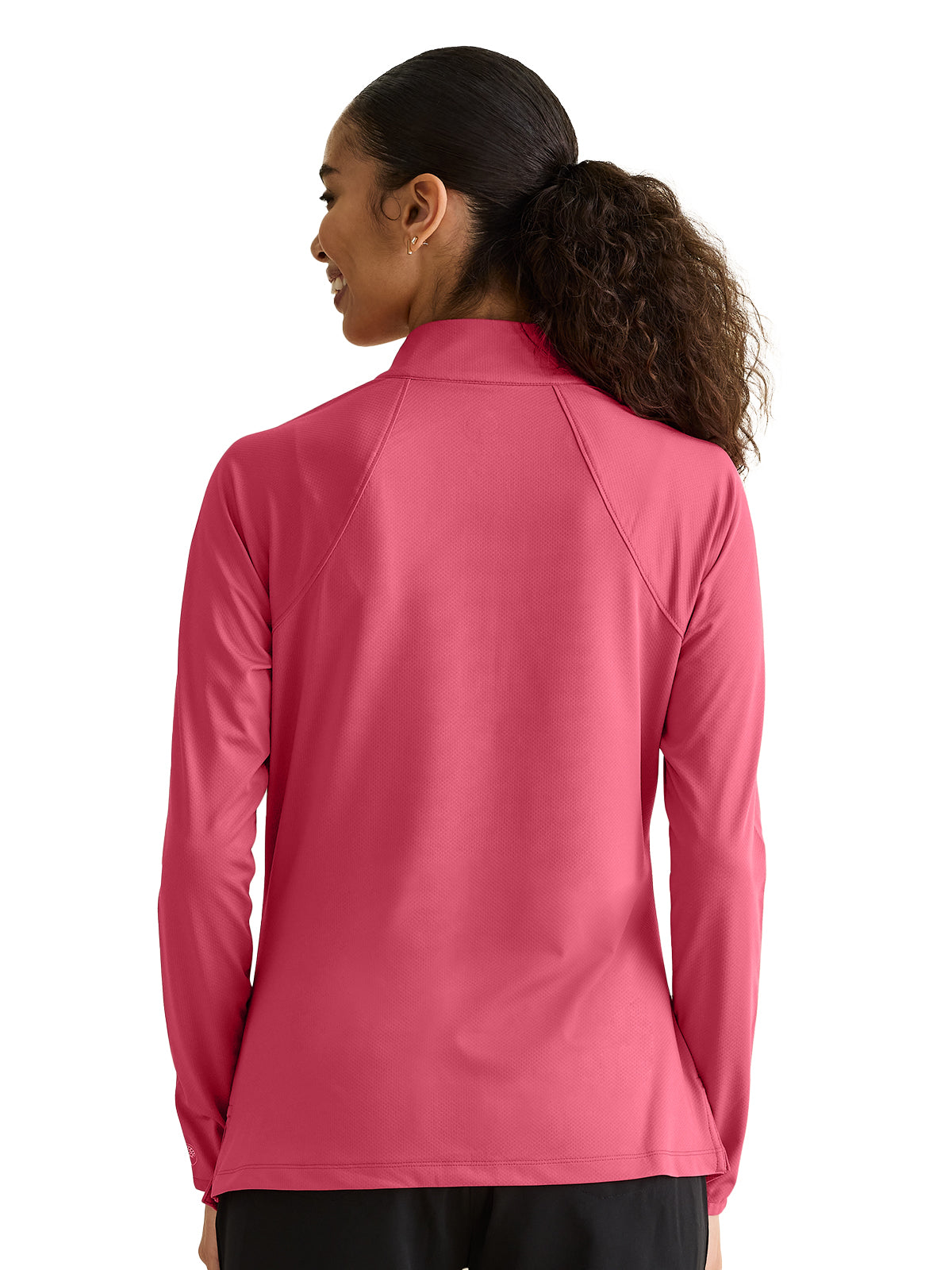 Women's Pocketless Quarter Zip Shirt - 806 - Berry Crush