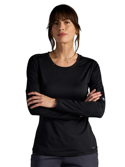 Women's Valerie Long-Sleeve Scoop Neck Tee - 809 - Black