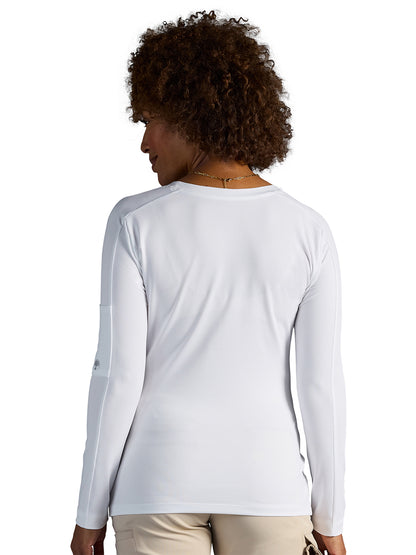 Women's Valerie Long-Sleeve Scoop Neck Tee - 809 - White