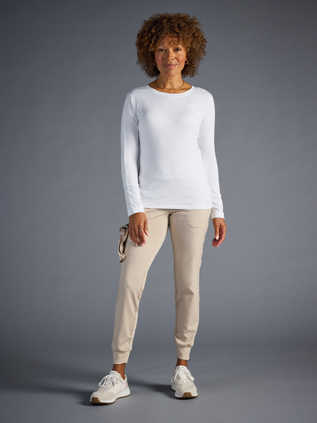 Women's Valerie Long-Sleeve Scoop Neck Tee - 809 - White