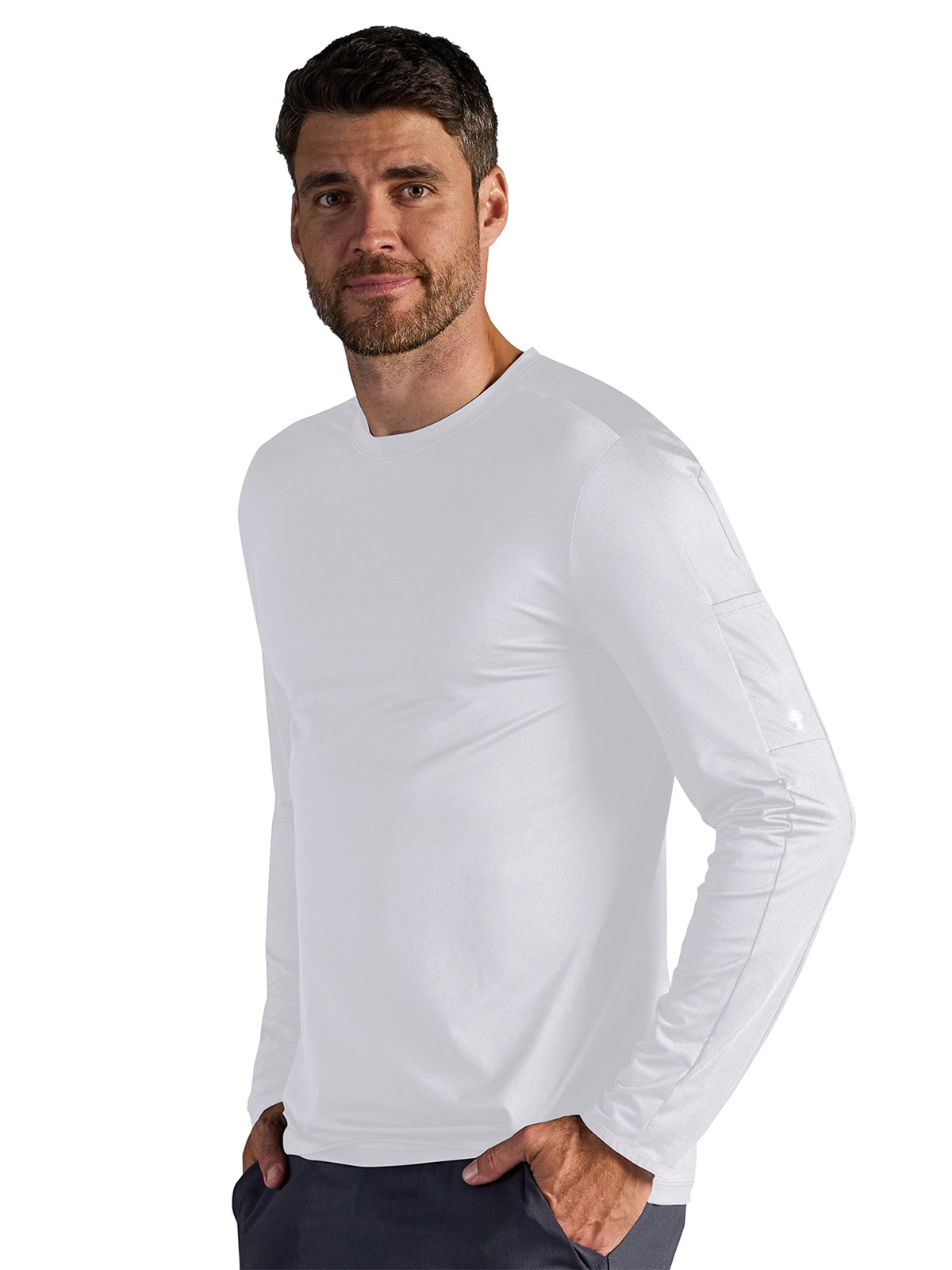 Men's Vaughn Long-Sleeve Crew Tee - 810 - White