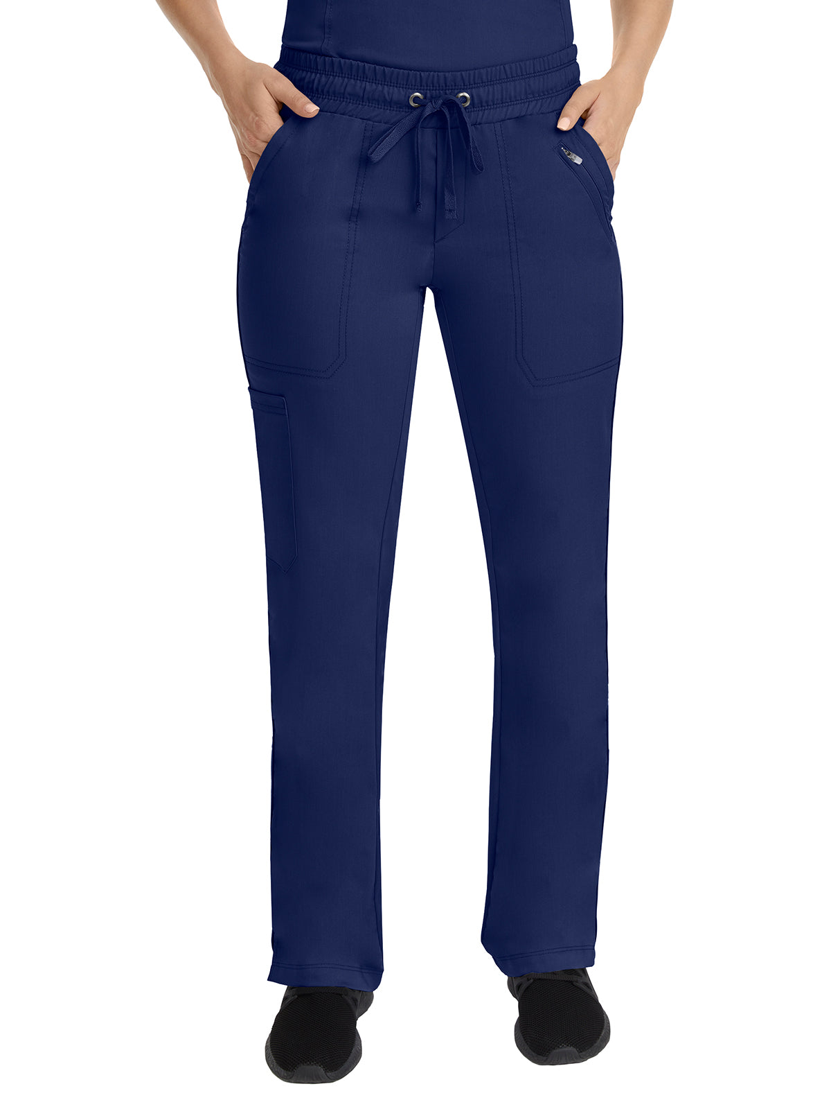 Women's Elastic Waistband Pant - 9139 - Navy