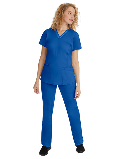 Women's Elastic Waistband Pant - 9139 - Royal