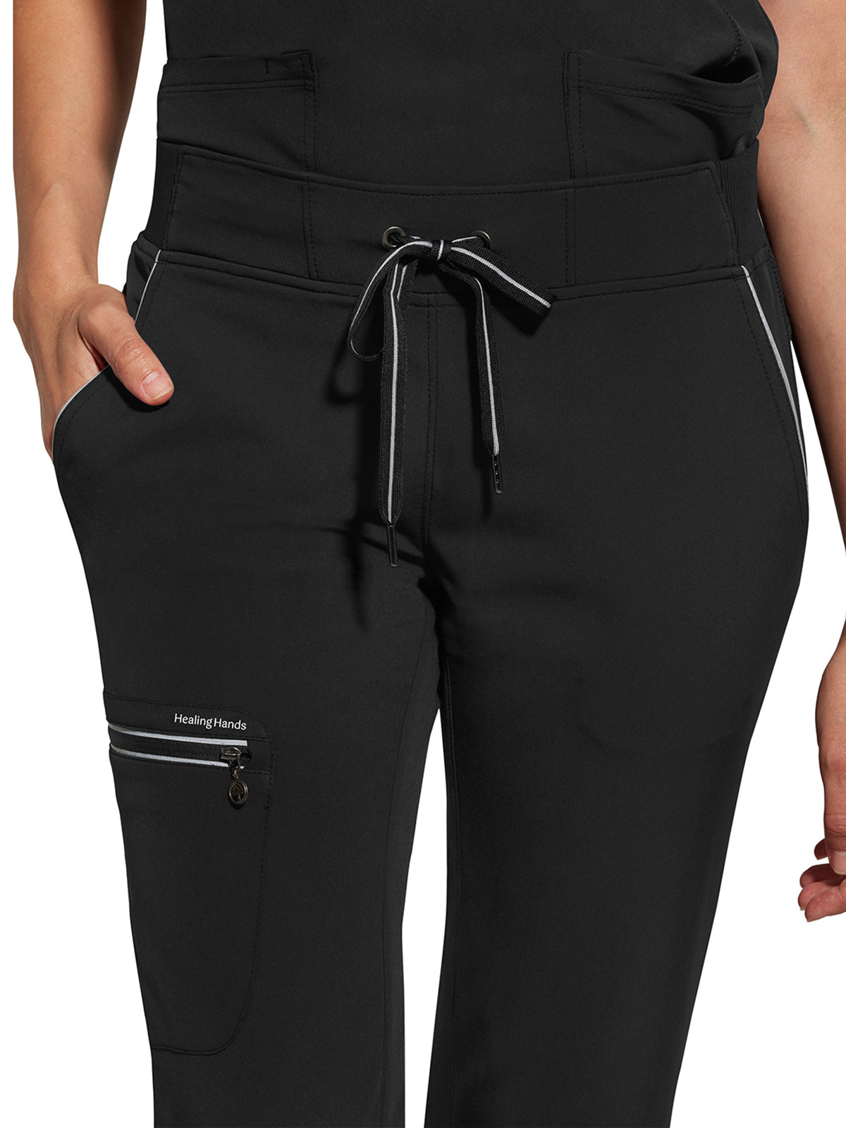 Women's 6-Pocket Nisha Mid Rise Pant - 9152 - Black