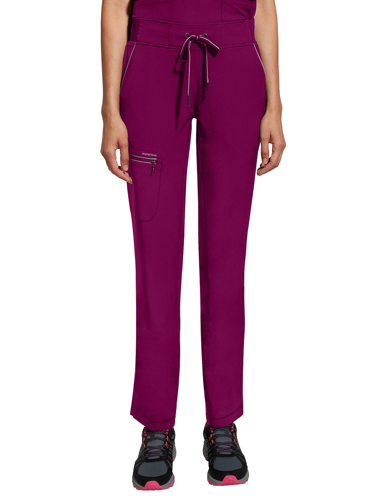 Women's 6-Pocket Nisha Mid Rise Pant - 9152 - Wine