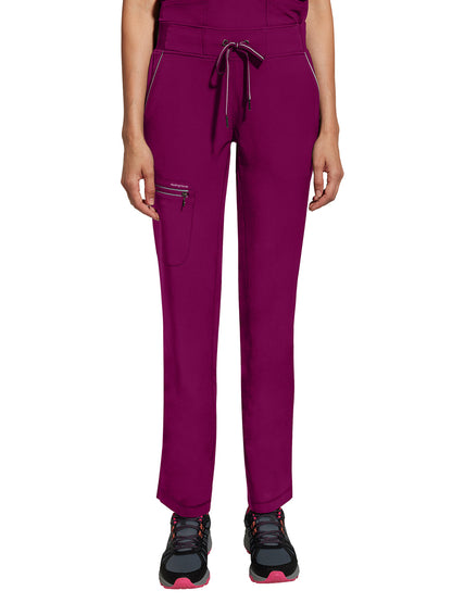 Women's 6-Pocket Nisha Mid Rise Pant - 9152 - Wine