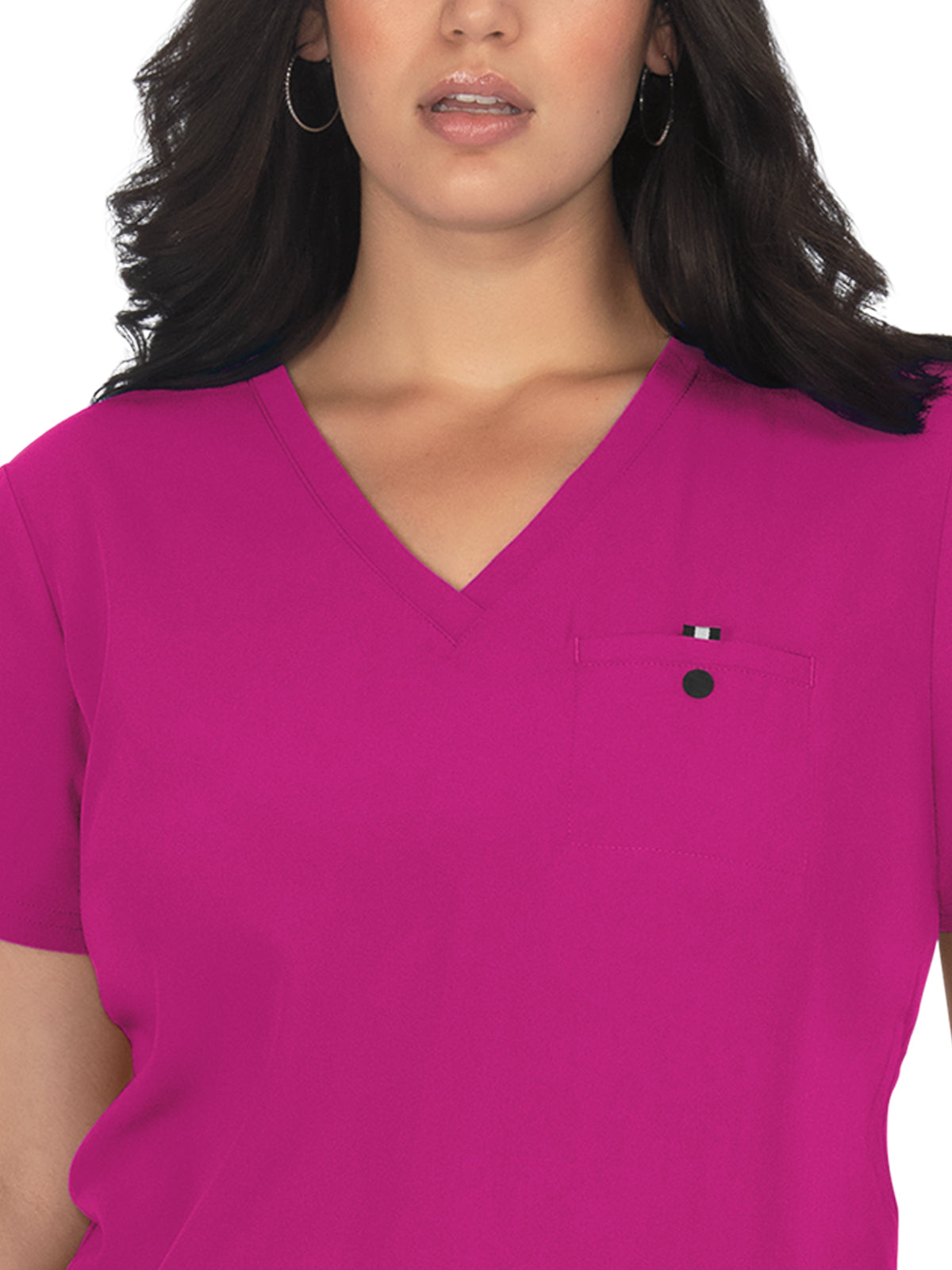 Women's 1-Pocket Tuck-In Ready to Work Scrub Top - 1010 - Azalea Pink