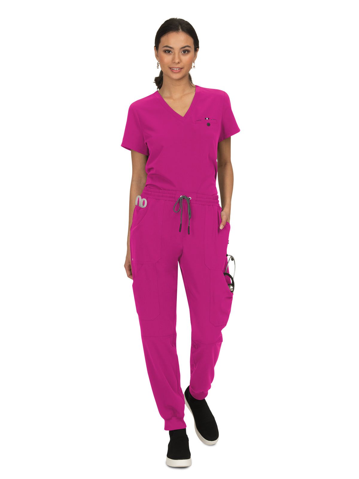 Women's 1-Pocket Tuck-In Ready to Work Scrub Top - 1010 - Azalea Pink