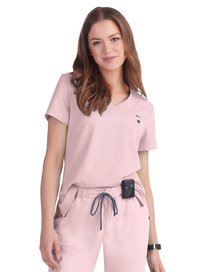 Women's 1-Pocket Tuck-In Ready to Work Scrub Top - 1010 - Pink Dream