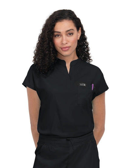 Women's One-Pocket Stretch Tuck-In Ari Top - 1093 - Black