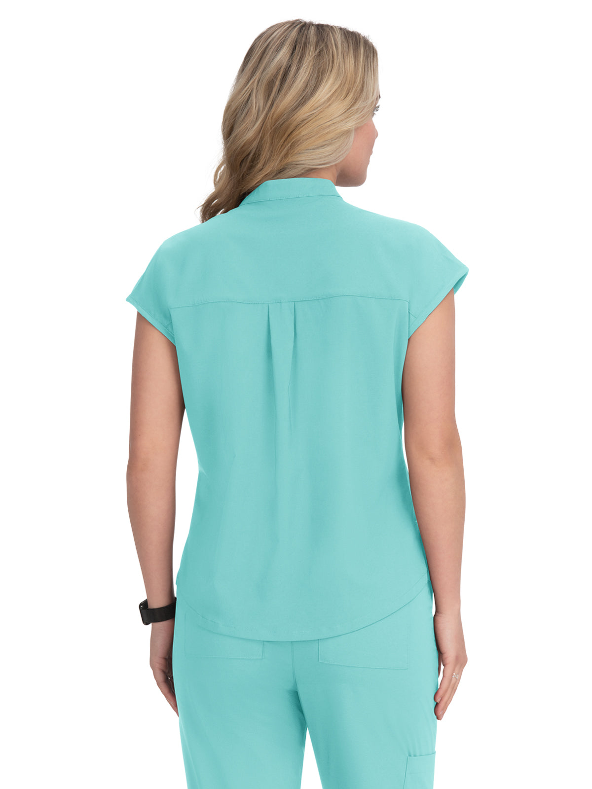 Women's 1-Pocket Stretch Tuck-In Ari Scrub Top - 1093 - Fresh Mint