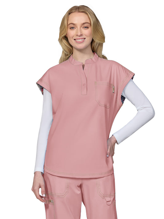 Women's One-Pocket Seaphine Cognac Top - 1148 - Ballet Rose