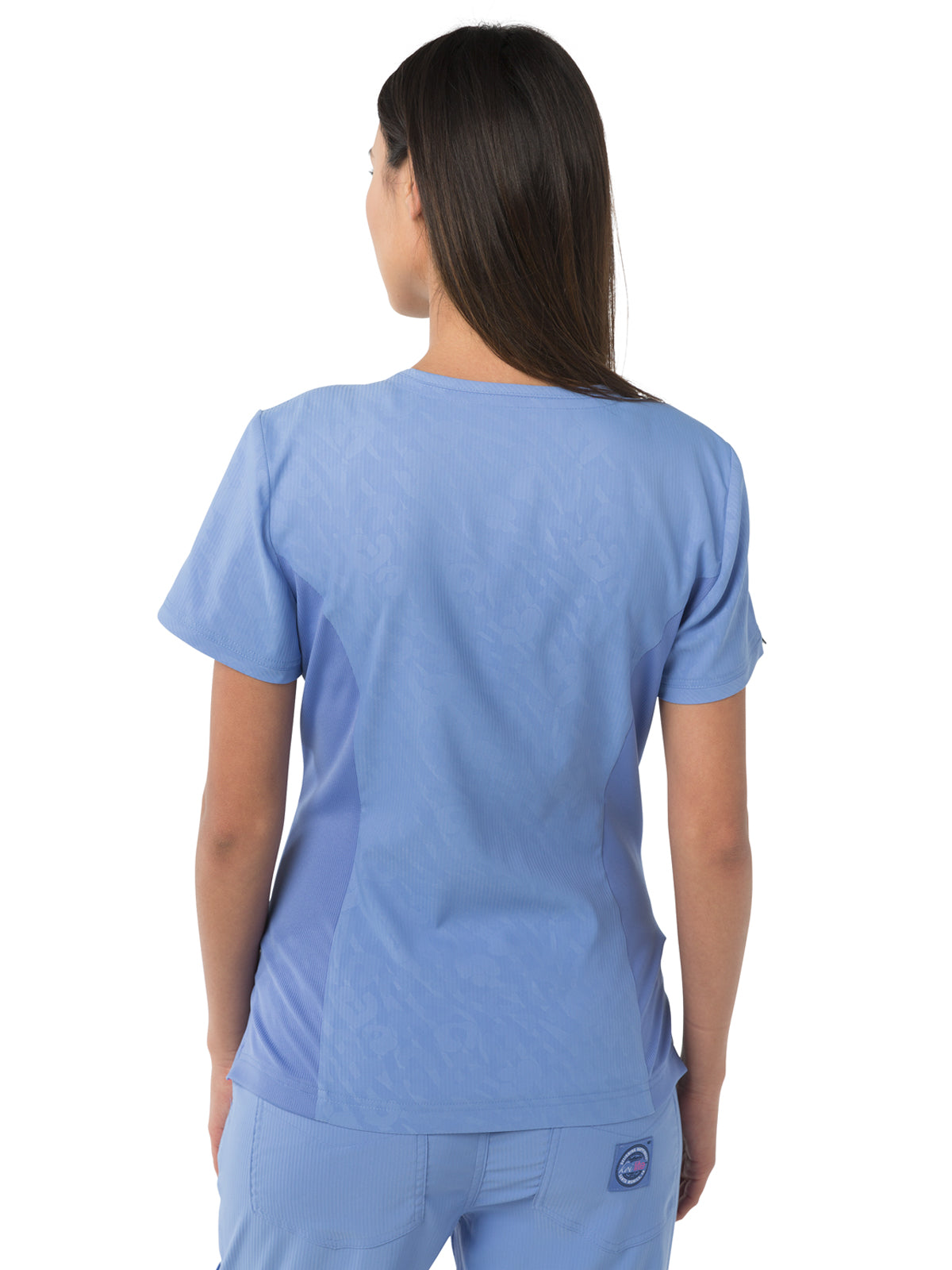 Women's 3-Pocket Mock-Wrap Philosophy Scrub Top - 316 - True Ceil