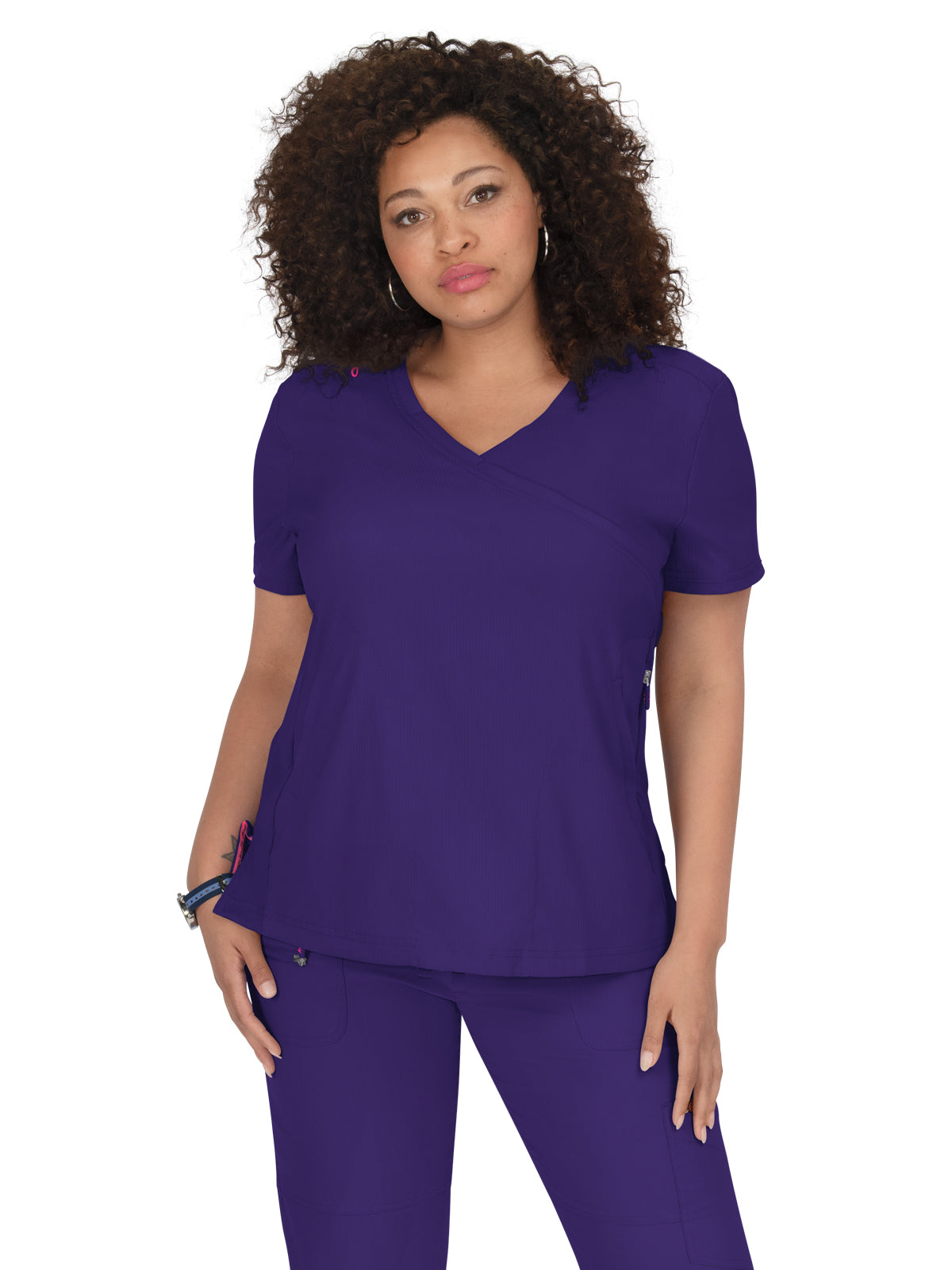 Women's Three-Pocket Mock-Wrap Philosophy Top - 316 - Grape