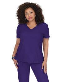 Women's Three-Pocket Mock-Wrap Philosophy Top - 316 - Grape